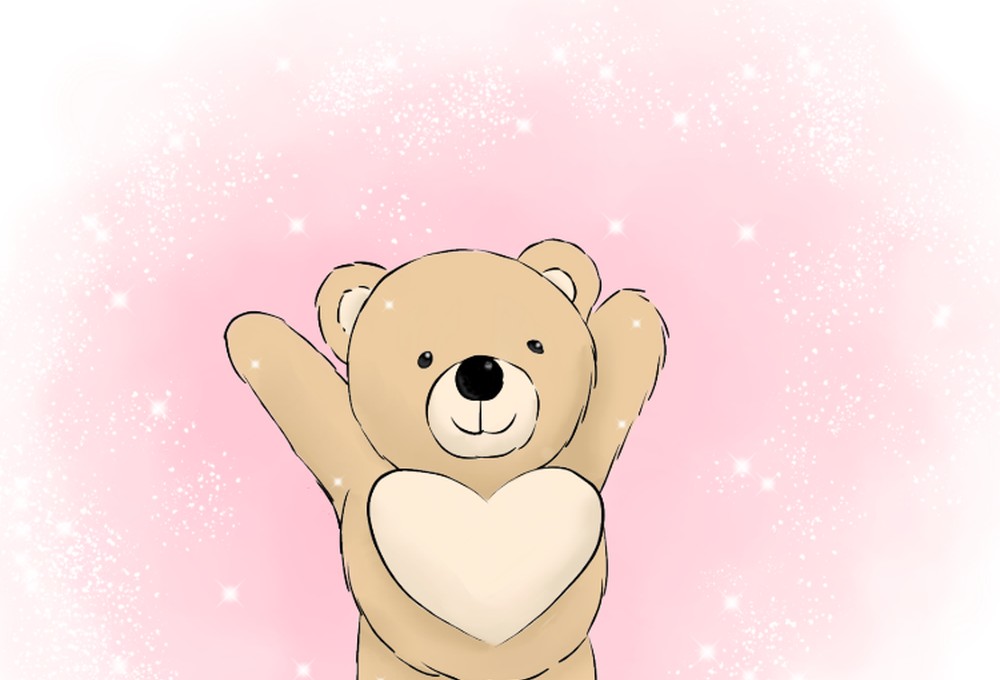Merritt Character Bear with an open heart