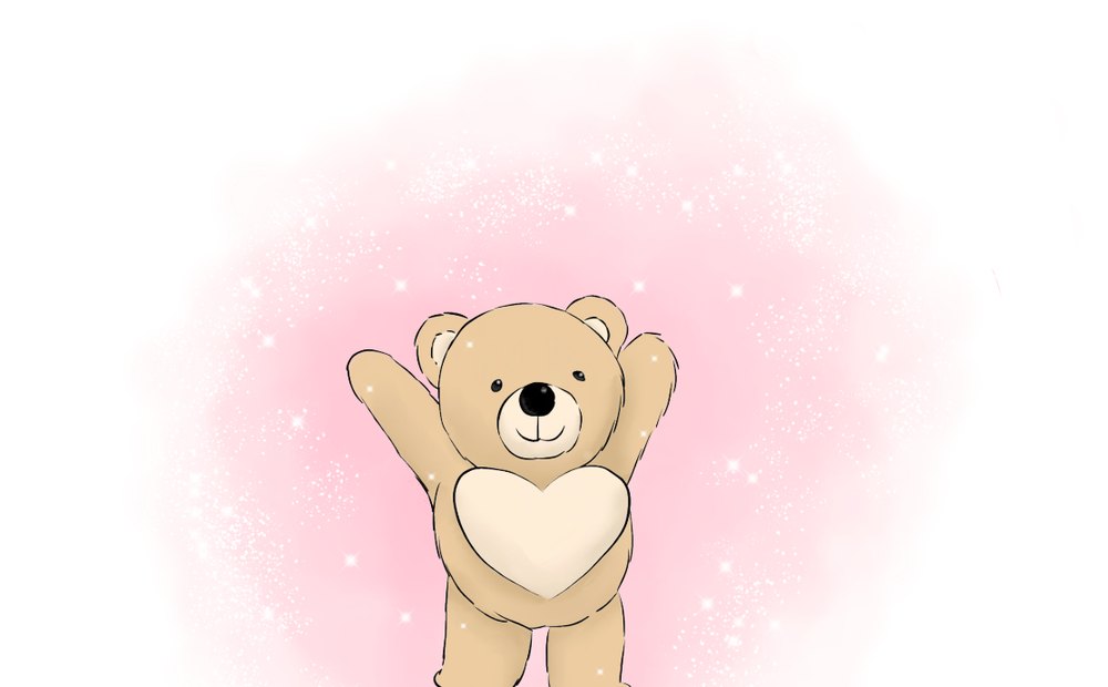 Merritt Character Bear with an open heart